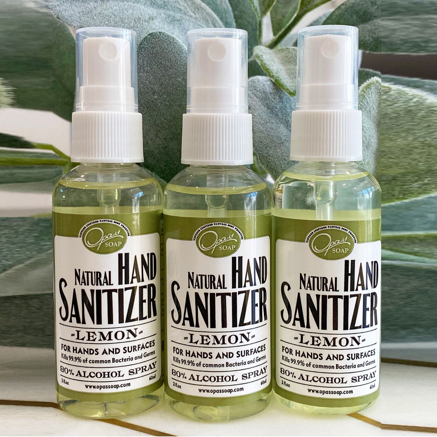 opas soap hand sanitizer lemon palms